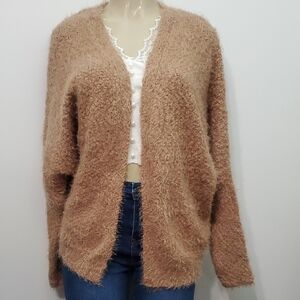 Love Tree Cozy Brown Cardigan